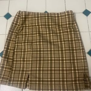 Plaid mini skirt